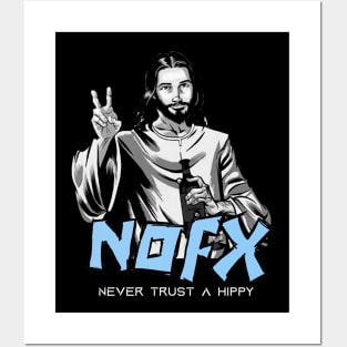 Nofx - never trust a hippy Posters and Art